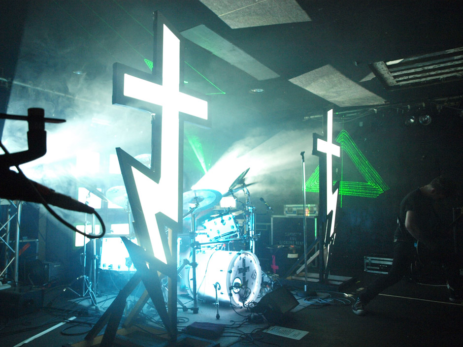 Callejon Backstage auf der Tour im Juni 2012