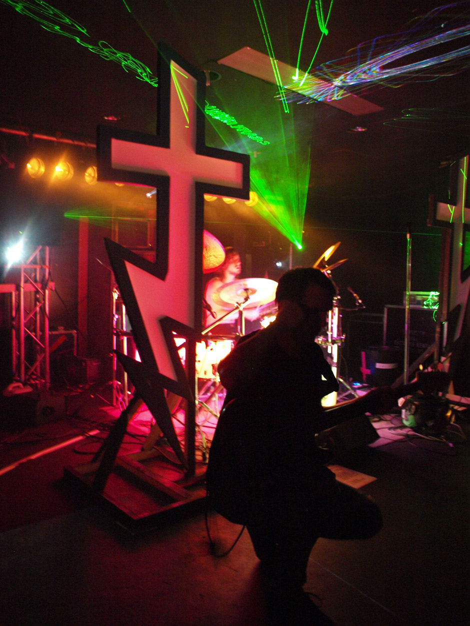 Callejon Backstage auf der Tour im Juni 2012