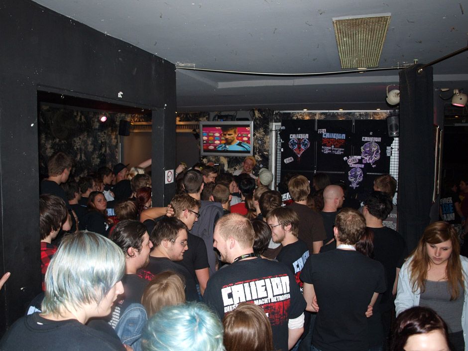 Callejon Backstage auf der Tour im Juni 2012