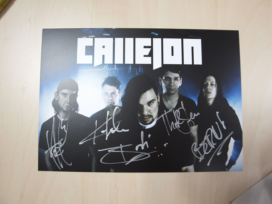 Callejon Backstage auf der Tour im Juni 2012