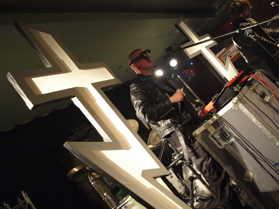 Callejon Backstage auf der Tour im Juni 2012