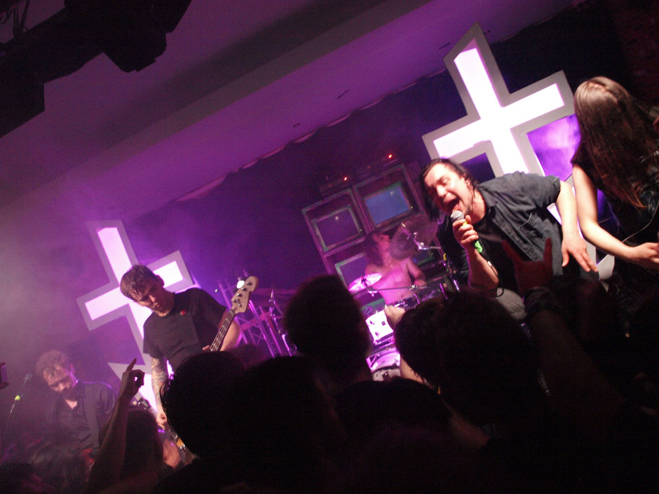 Callejon Backstage auf der Tour im Juni 2012