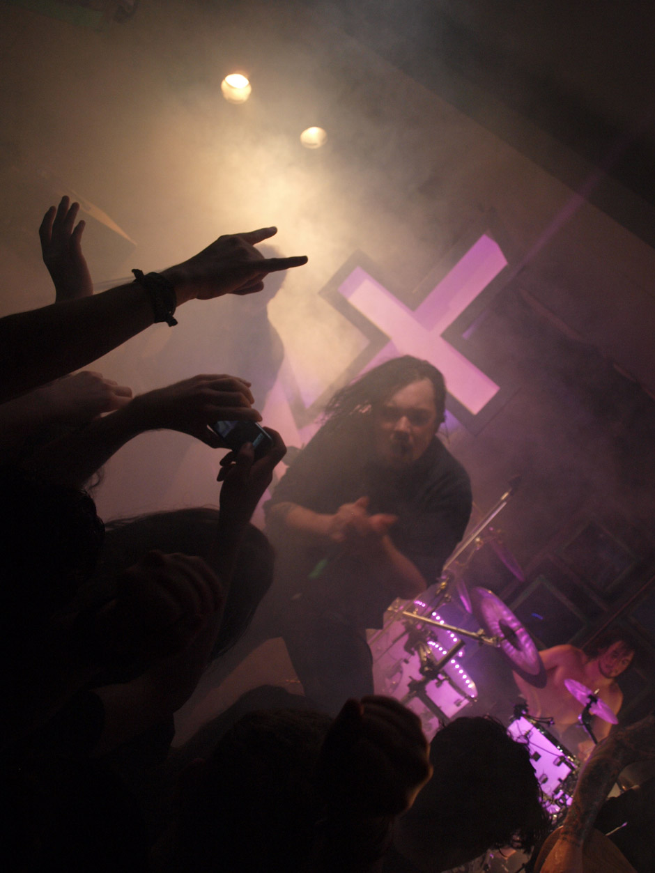 Callejon Backstage auf der Tour im Juni 2012