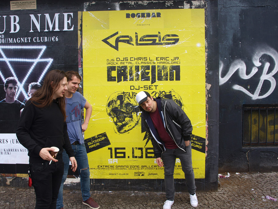 Callejon Backstage auf der Tour im Juni 2012