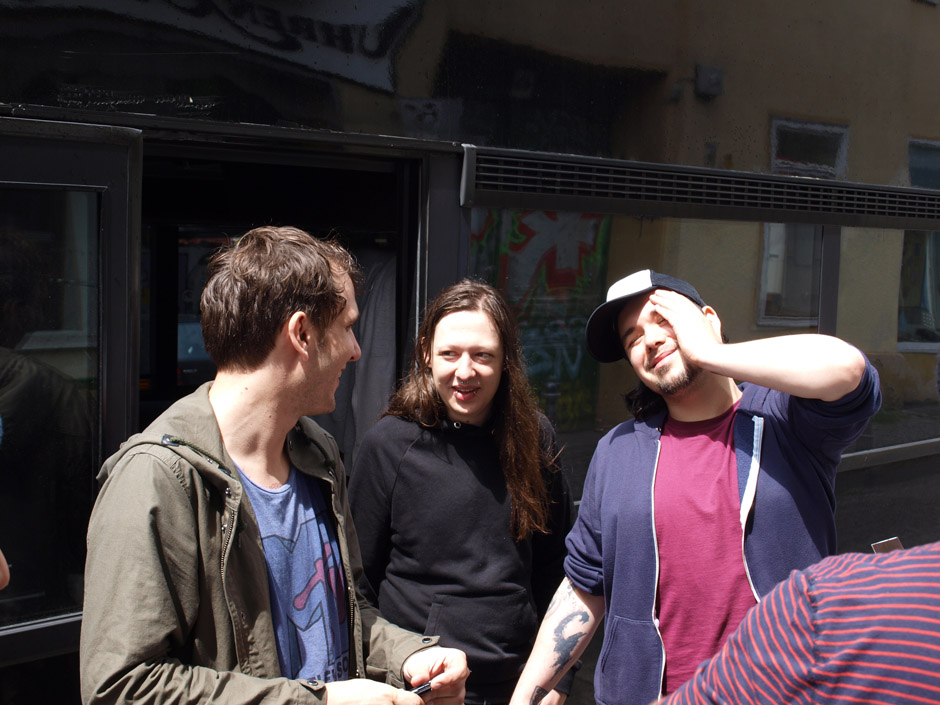 Callejon Backstage auf der Tour im Juni 2012