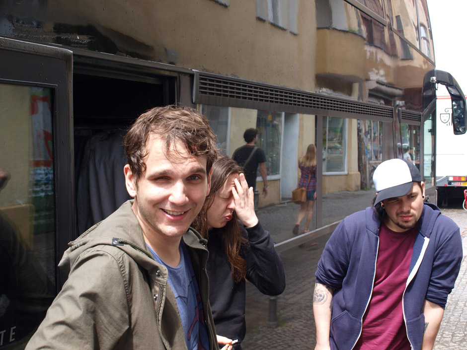 Callejon Backstage auf der Tour im Juni 2012