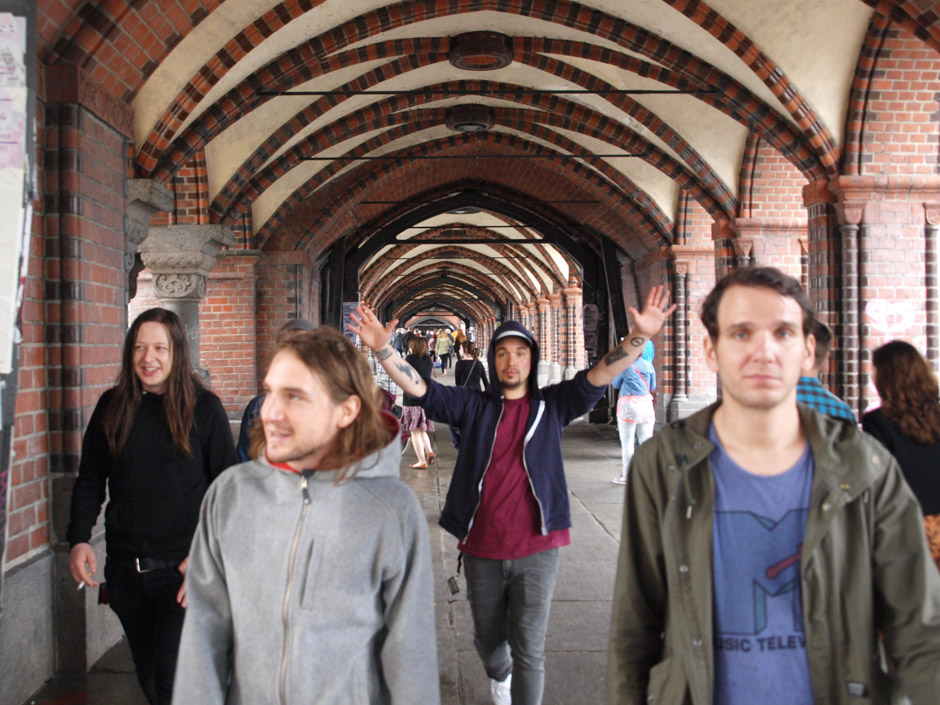 Callejon Backstage auf der Tour im Juni 2012