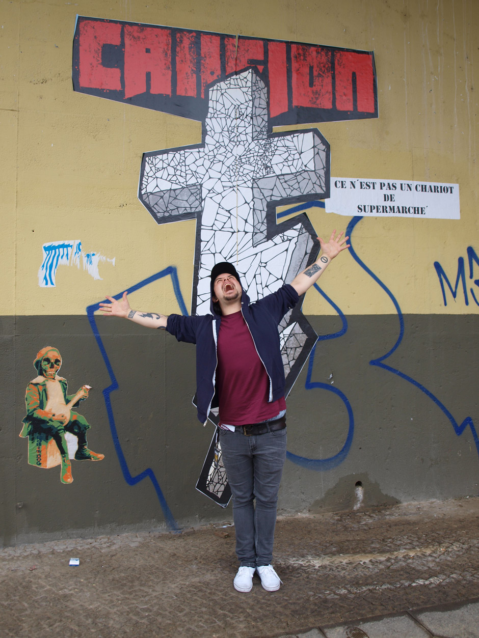 Callejon Backstage auf der Tour im Juni 2012