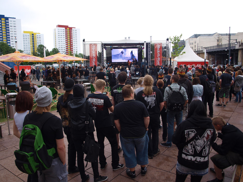 Callejon Backstage auf der Tour im Juni 2012