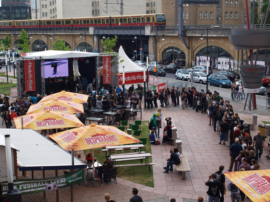 Callejon Backstage auf der Tour im Juni 2012