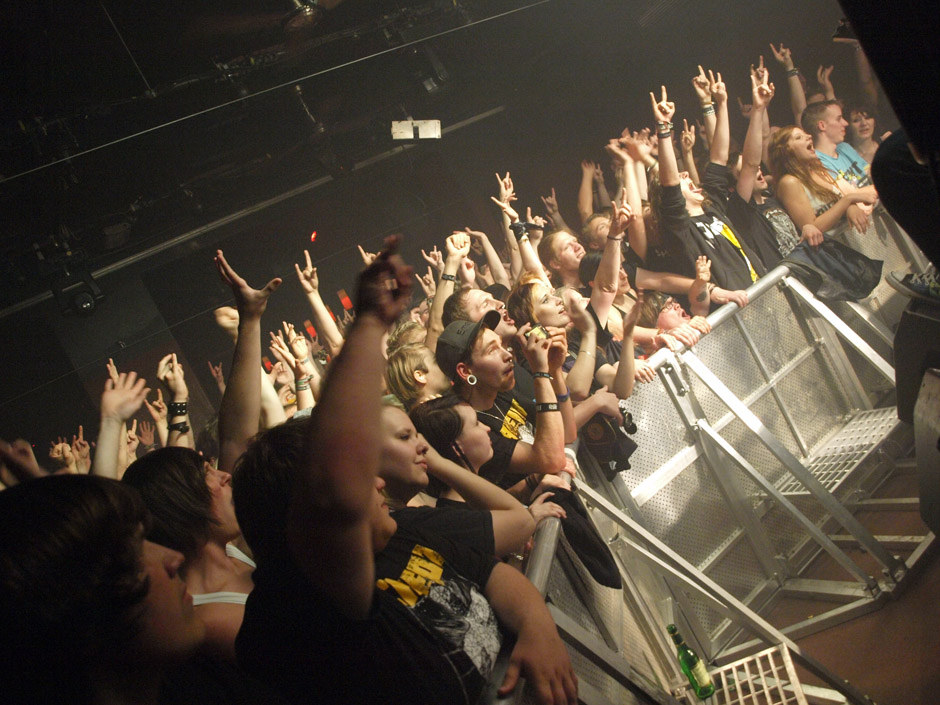 Callejon Backstage auf der Tour im Juni 2012
