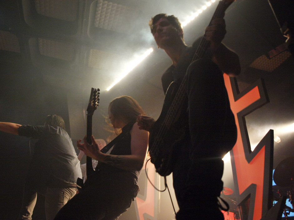 Callejon Backstage auf der Tour im Juni 2012