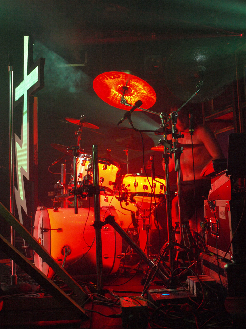 Callejon Backstage auf der Tour im Juni 2012