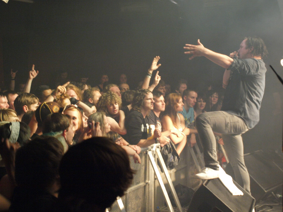 Callejon Backstage auf der Tour im Juni 2012