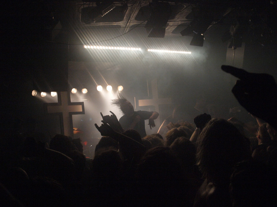 Callejon Backstage auf der Tour im Juni 2012