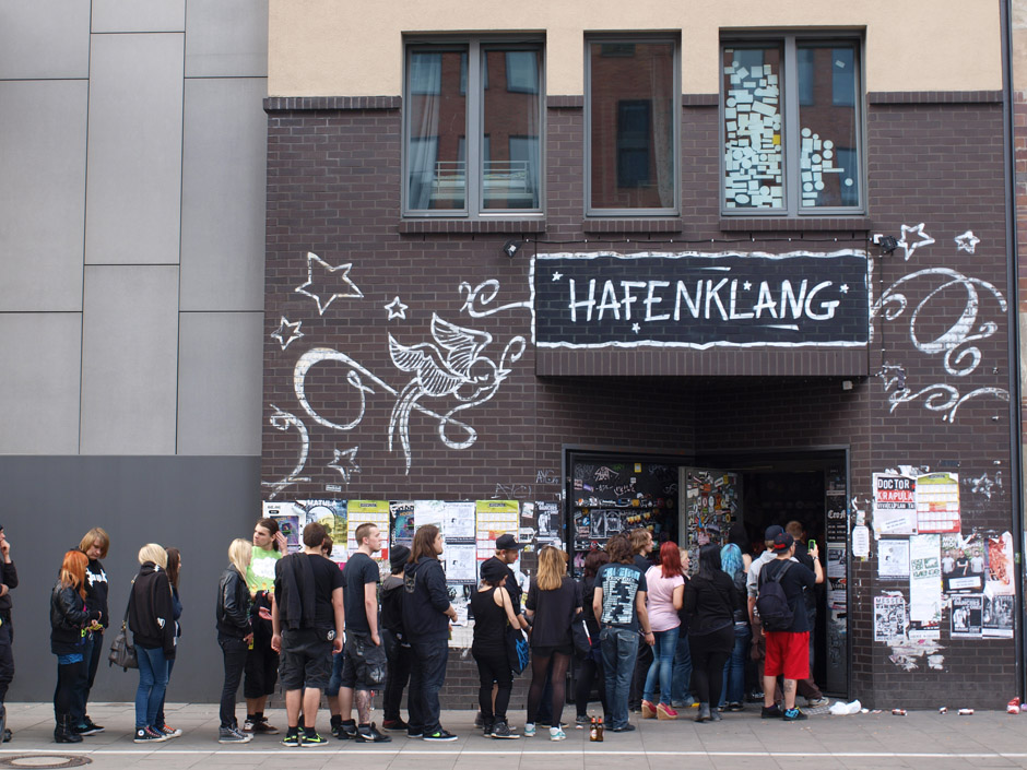 Callejon Backstage auf der Tour im Juni 2012