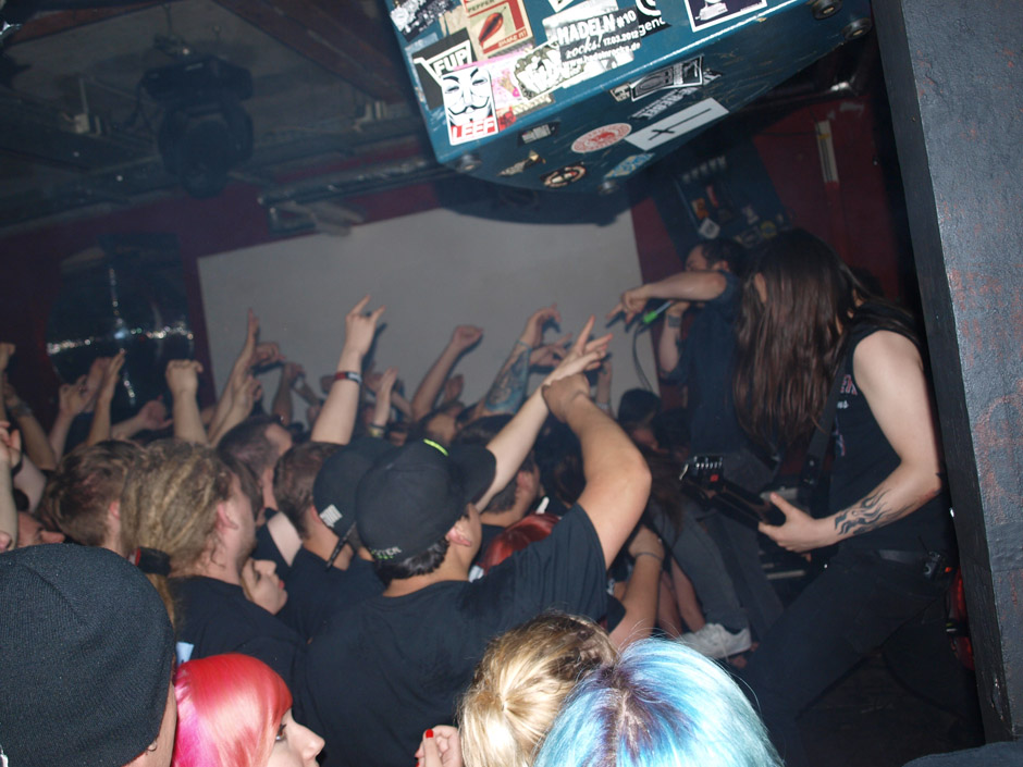 Callejon Backstage auf der Tour im Juni 2012