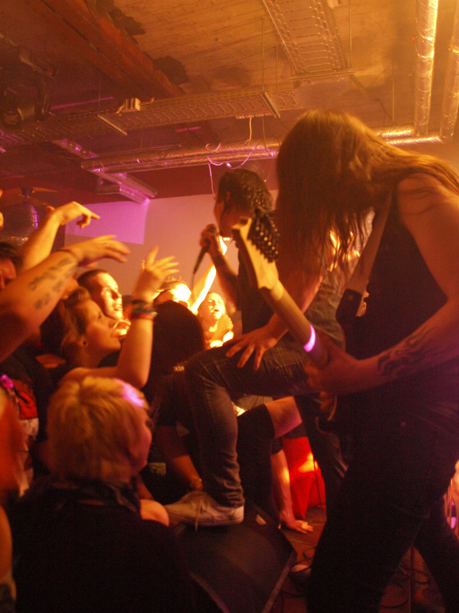 Callejon Backstage auf der Tour im Juni 2012