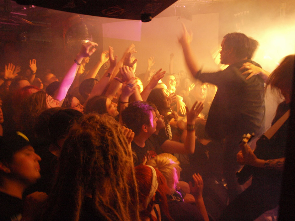 Callejon Backstage auf der Tour im Juni 2012