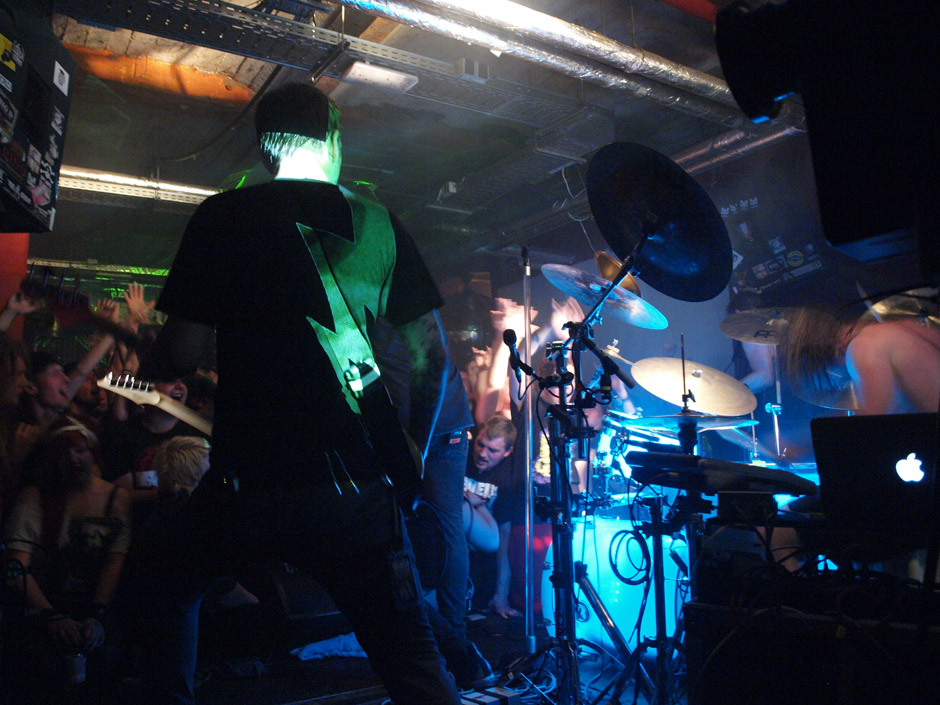 Callejon Backstage auf der Tour im Juni 2012