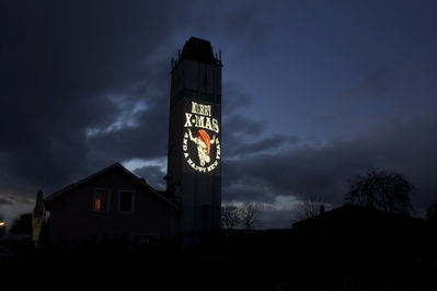 Wacken Open Air, Raiffeisenturm zu Weihnachten