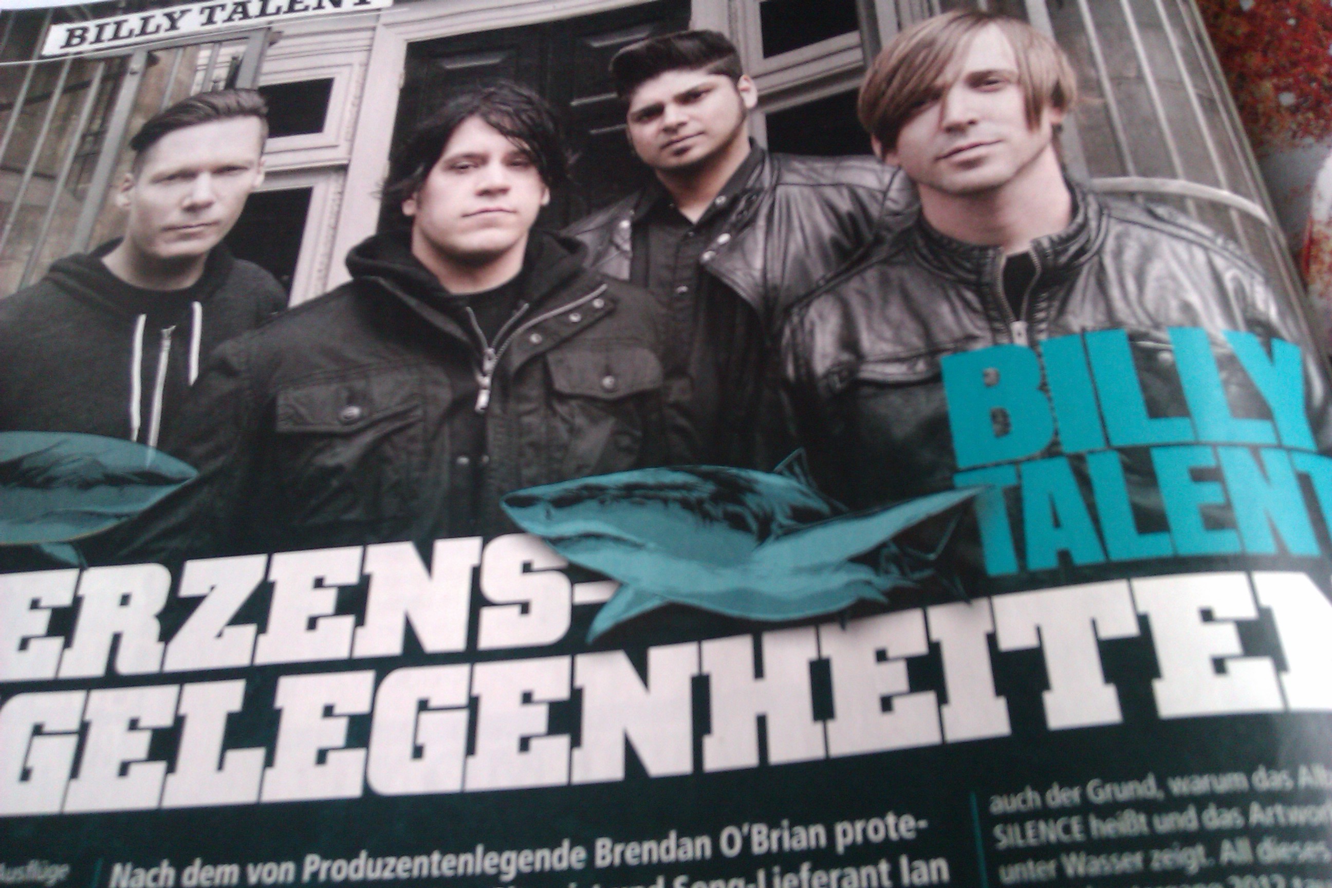 Billy Talent in METAL HAMMER-Ausgabe 10/2012