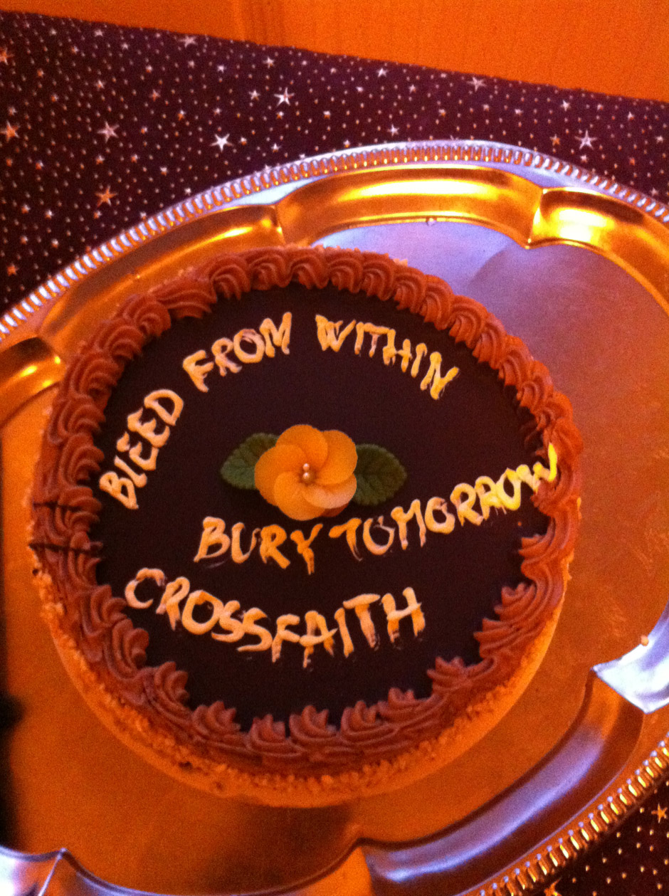 Bury Tomorrow Tourtagebuch 2012