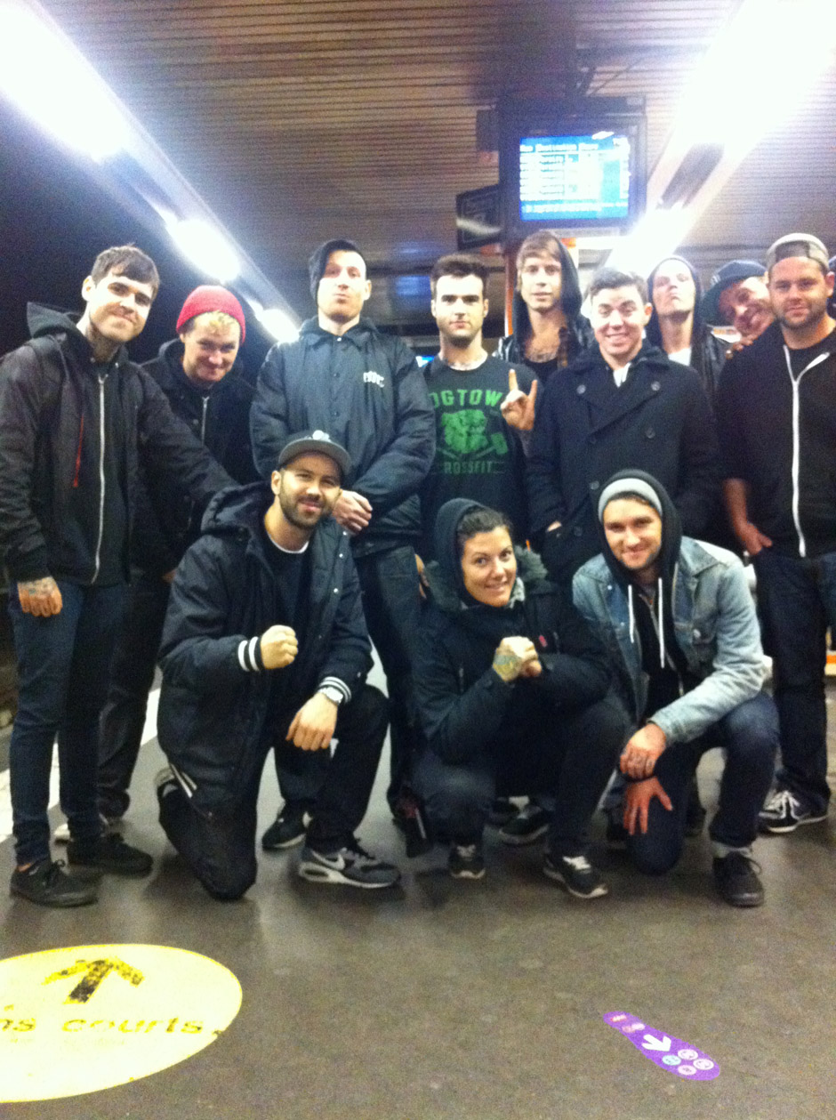 Backstage auf der Never Say Die!-Tour 2012 mit Obey The Brave