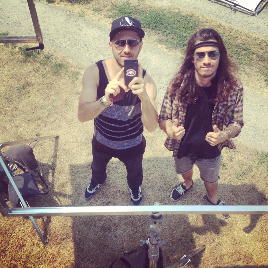 Backstage auf der Never Say Die!-Tour 2012 mit Obey The Brave