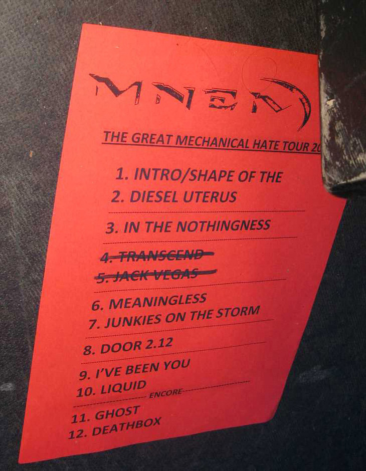 Mnemic live, 8.10.2012, München, Backstage