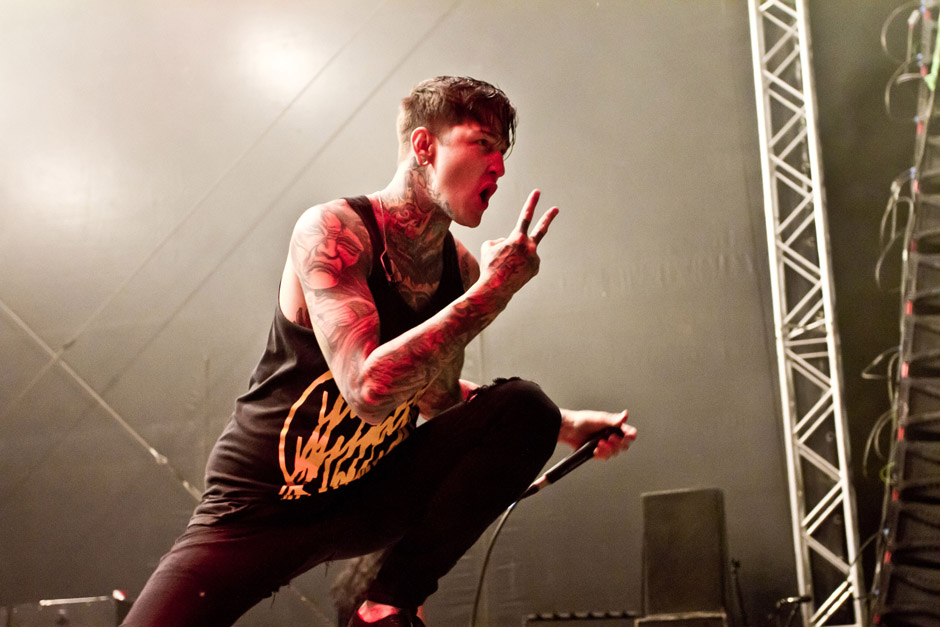 Suicide Silence live, Extremefest 2012 in Hünxe