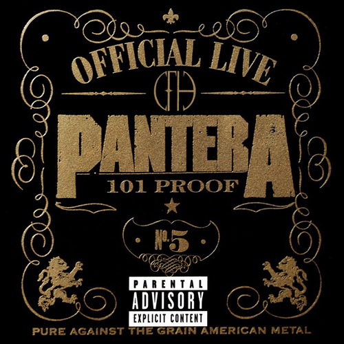 Pantera, Official Live, 101 Proof, Cover