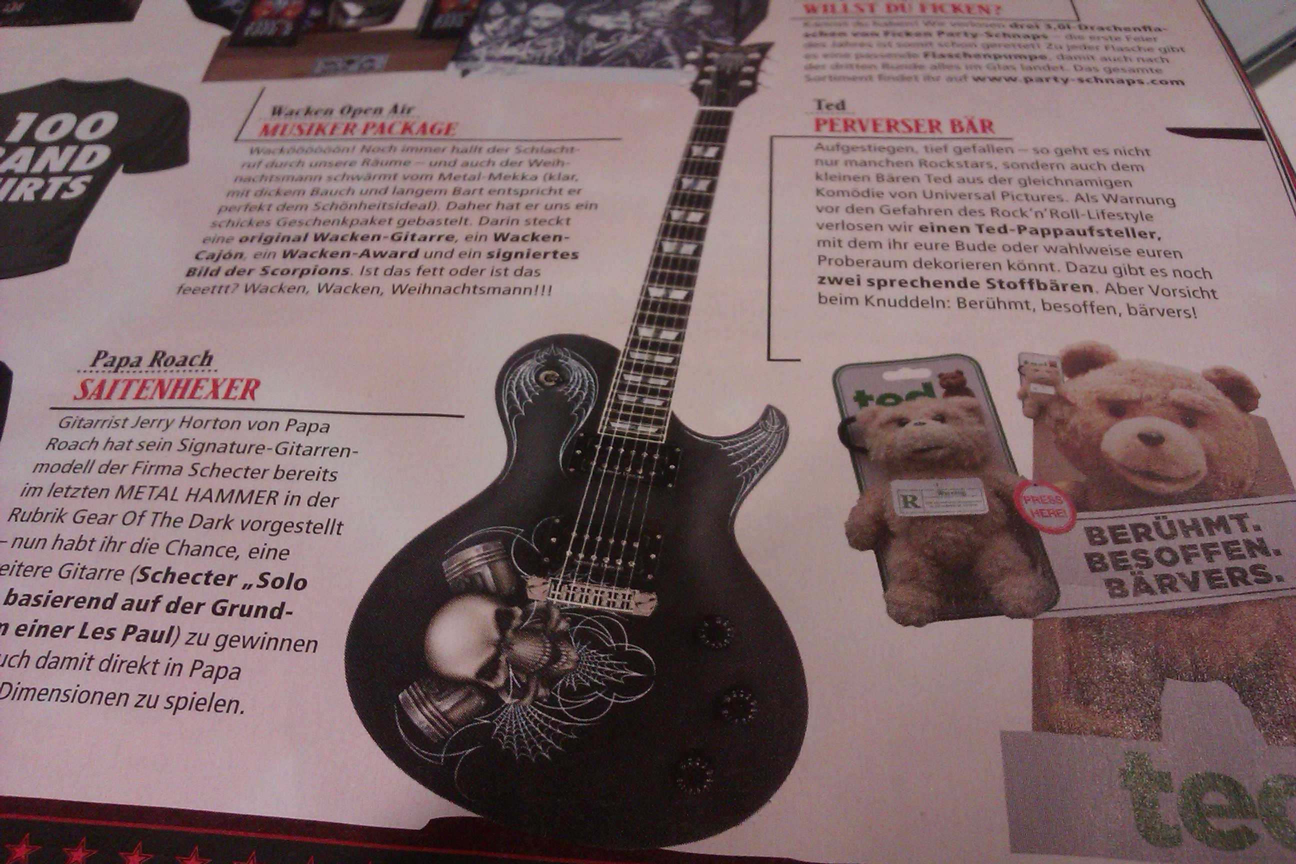 METAL HAMMER Weihnachtsverlosung in der Ausgabe 01/2013