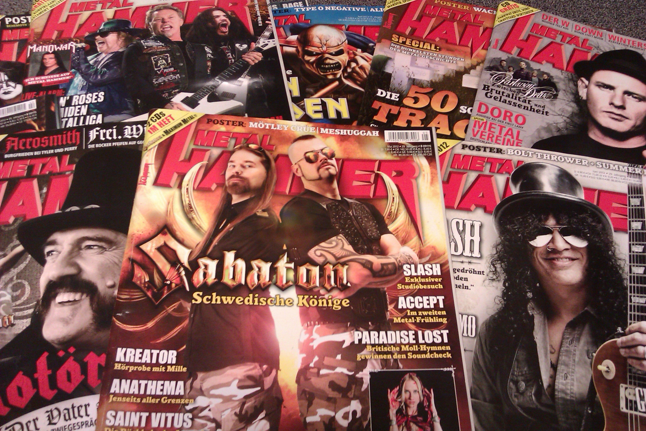 METAL HAMMER Titelbilder 2012