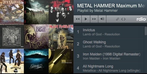 METAL HAMMER Maximum Metal auf Rdio