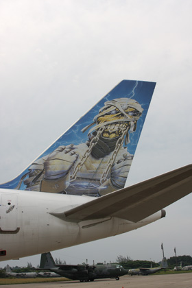 März 2009, mit der Ed Force One nach Brasilien