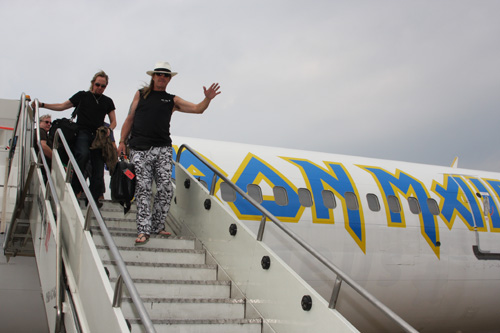 März 2009, mit der Ed Force One nach Brasilien