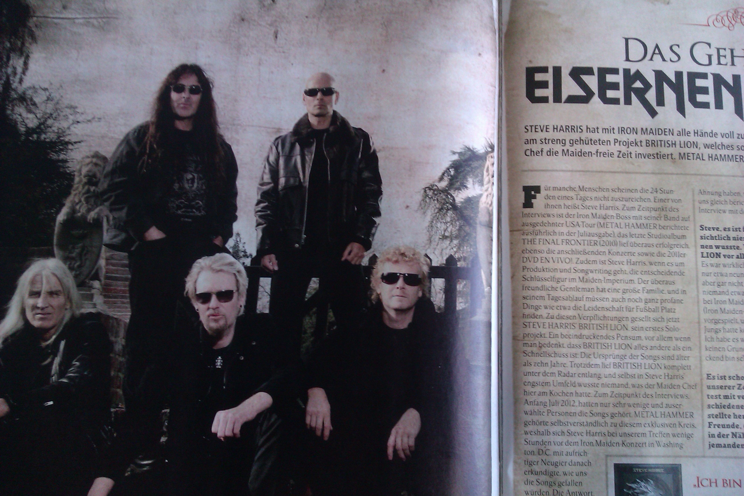 Steve Harris in METAL HAMMER-Ausgabe 10/2012
