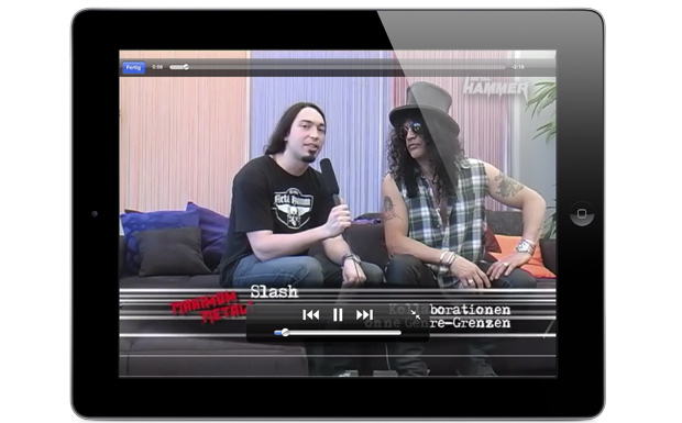 Eindrücke aus der METAL HAMMER iPad-App 'History of Metal'