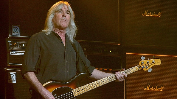 HOUSTON, TX - FEBRUARY 26:  Cliff Williams performs in concert with AC/DC at the Toyota Center on February 26, 2016 in Housto