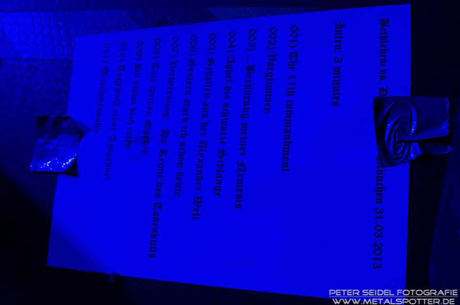 Bethlehem live, 31.03.2013, München