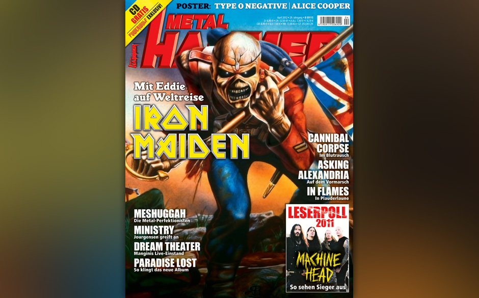 Iron Maiden auf dem METAL HAMMER-Titelbild
