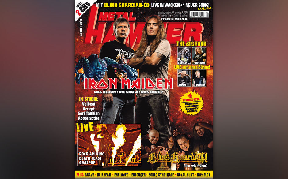 Iron Maiden auf dem METAL HAMMER-Titelbild