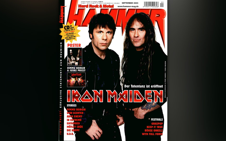 Iron Maiden auf dem METAL HAMMER-Titelbild