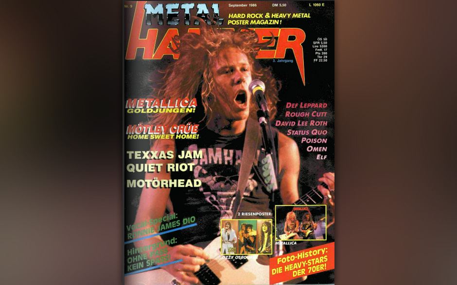 James Hetfield auf dem METAL HAMMER-Cover