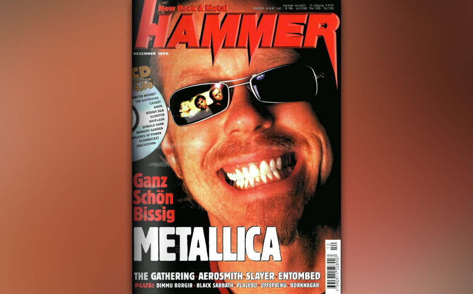 James Hetfield auf dem METAL HAMMER-Cover