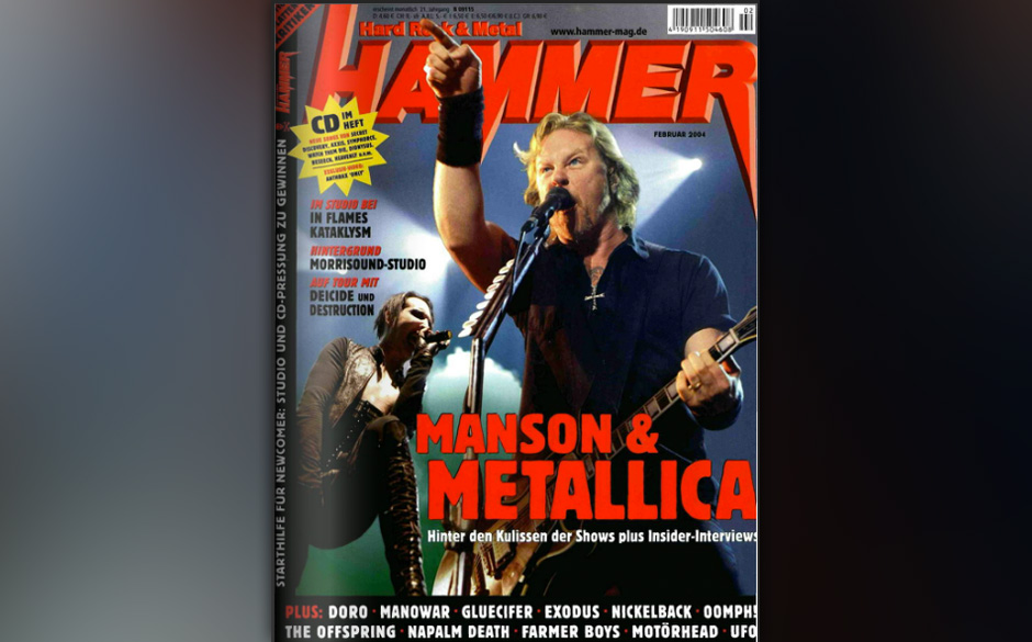 James Hetfield auf dem METAL HAMMER-Cover
