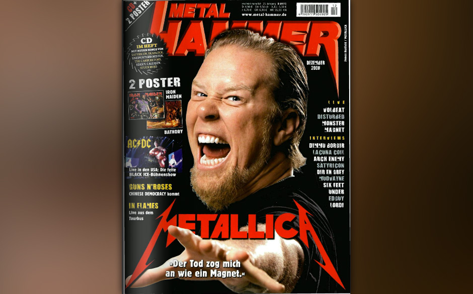 James Hetfield auf dem METAL HAMMER-Cover