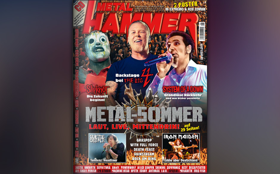 James Hetfield auf dem METAL HAMMER-Cover
