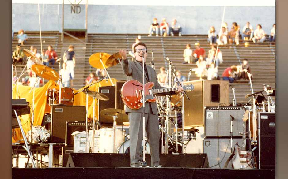 Elvis Costello and the Attractions (Photo by Jeff Kravitz/FilmMagic)
